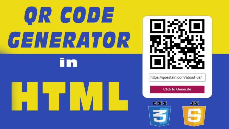 QR Code Generator in HTML Using JavaScript