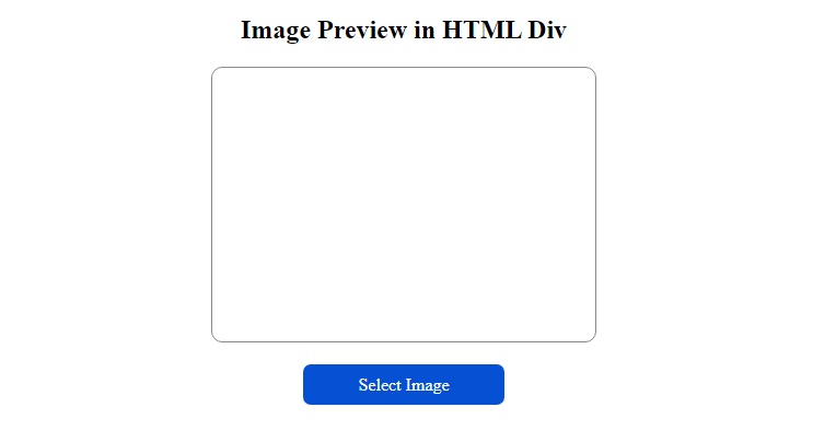 image preview in div