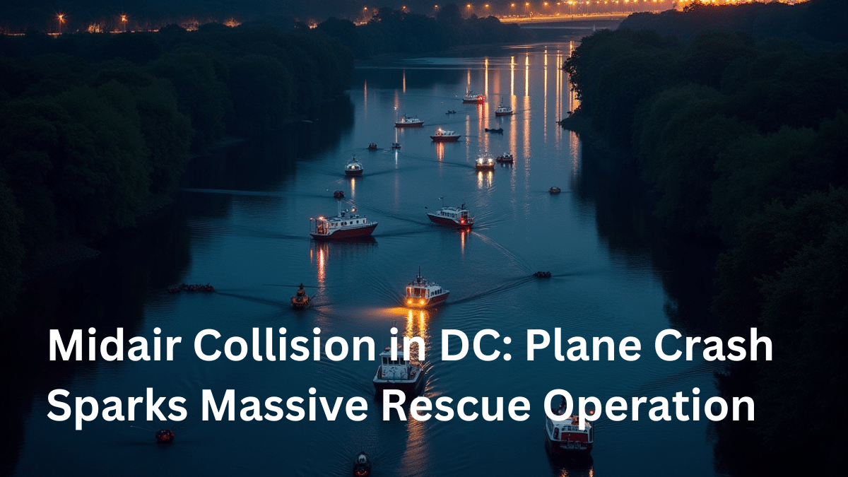 Read more about the article Midair Mayhem: Shocking Plane Crash in DC Leaves Potomac River in Chaos – What Really Happened?