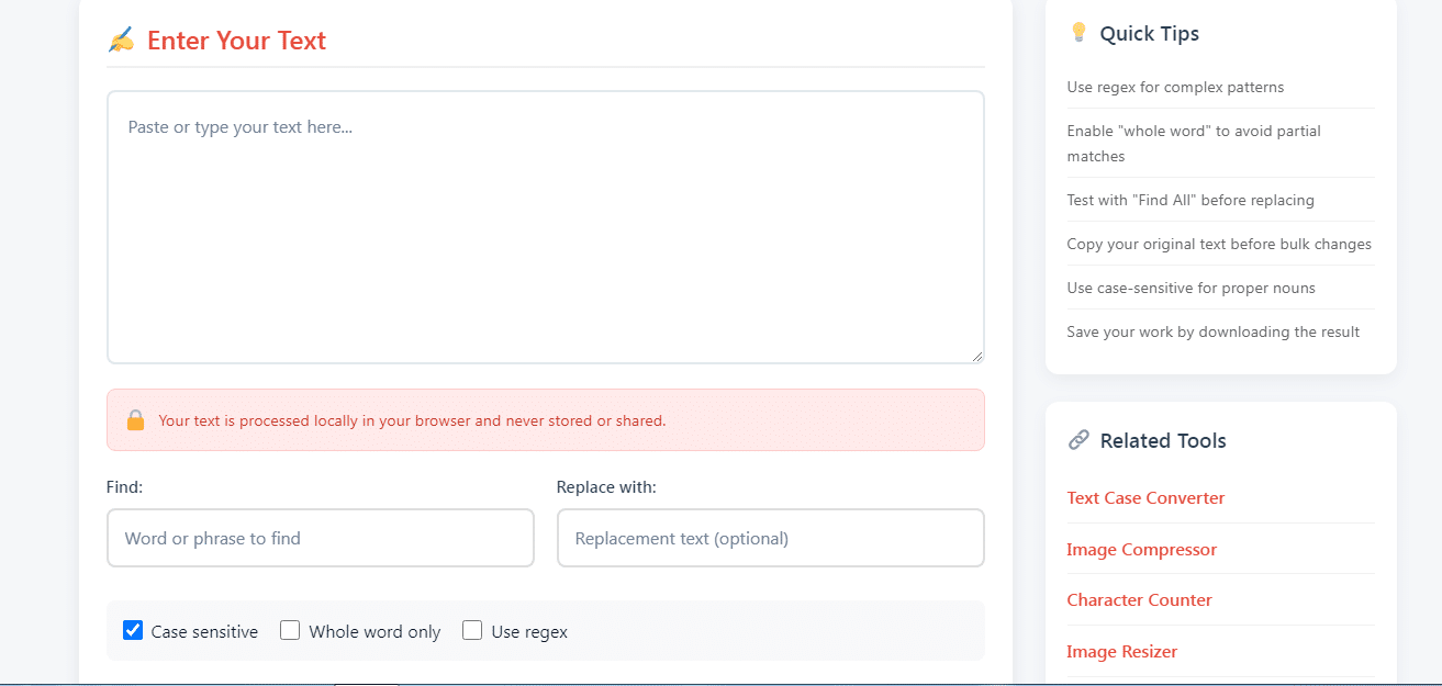 Find and Replace Text Online in 5 Seconds – Free Tool | Questain